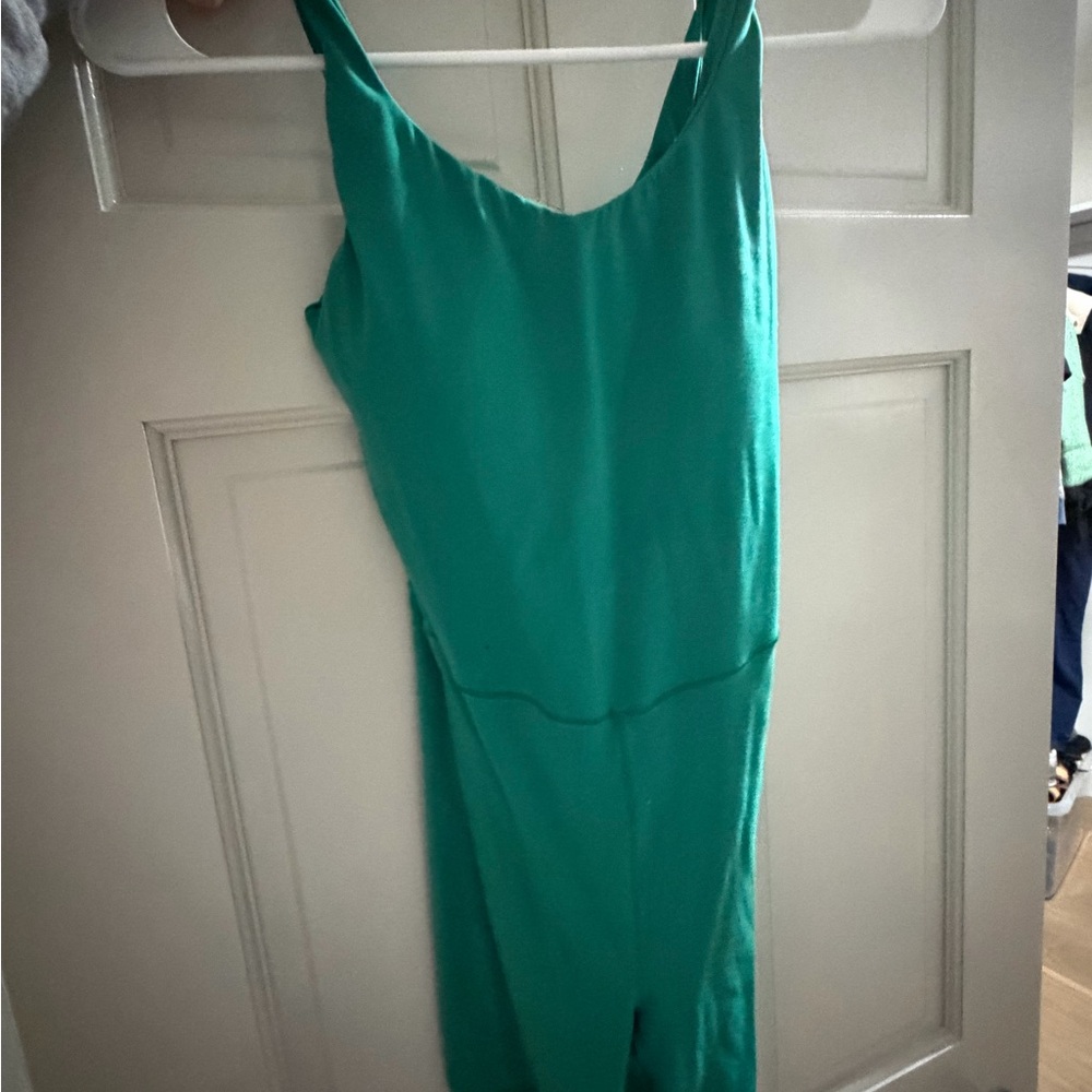 green romper work out